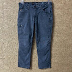 Ariat Pants Men 36/32 Gray Relaxed Straight Rebar M4 DuraStretch Made Tough Pant